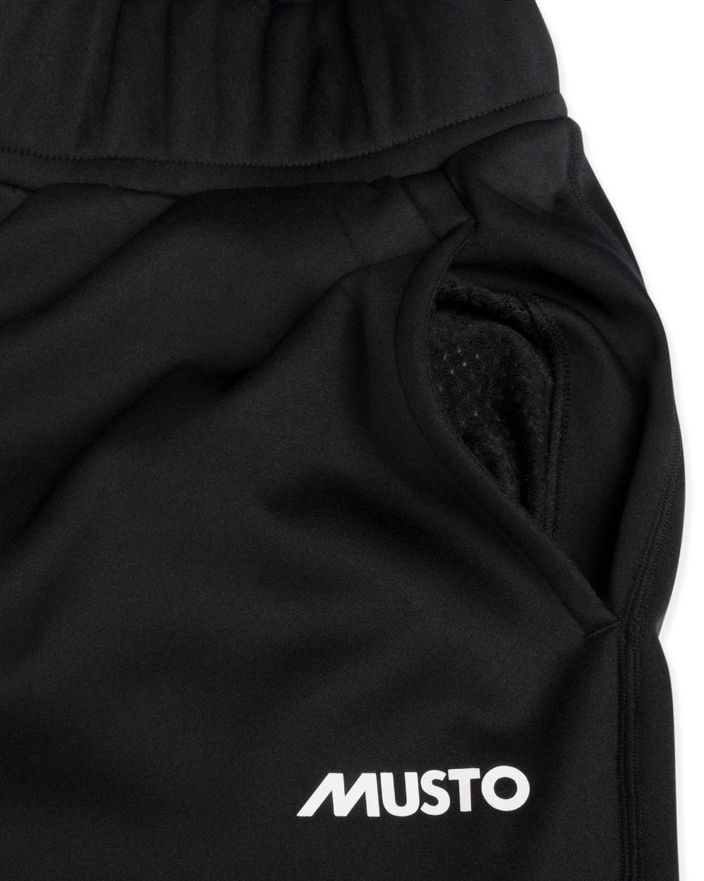 Black coloured Musto Frome Middle Layer Trouser on white background 