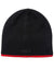 Black coloured Musto Knitted Beanie on white background #colour_black
