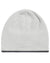 White coloured Musto Knitted Beanie on white background #colour_glacier-grey