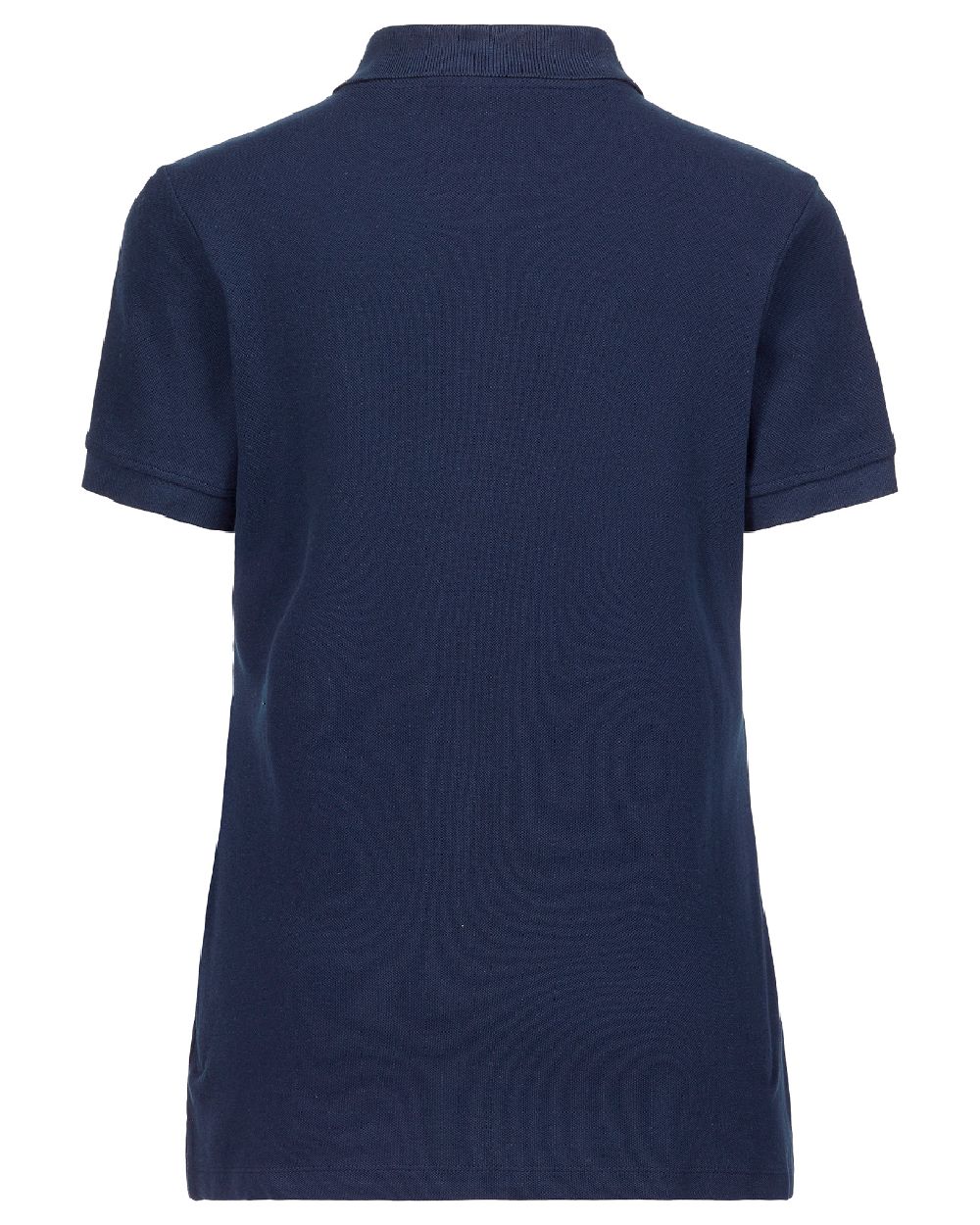 Navy Coloured Musto Ladies Essential Pique Polo Shirt on white background 
