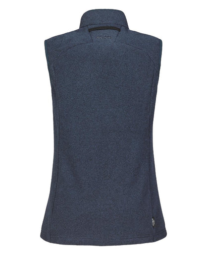 Navy Coloured Musto Ladies Fenland Polartec Vest on white background 