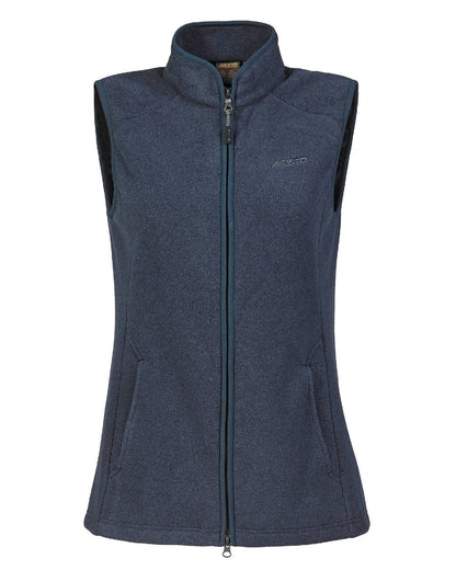 Navy Coloured Musto Ladies Fenland Polartec Vest on white background 