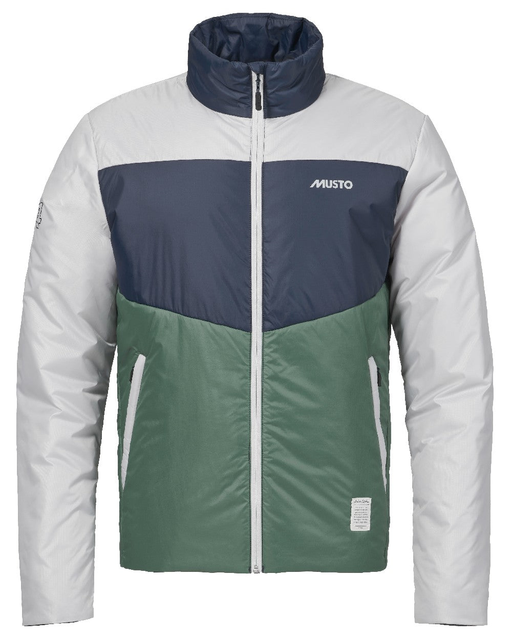 Duck Green coloured Musto Mens 64 PrimaLoft Jacket On A White Background 