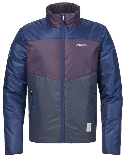 Ombre Blue coloured Musto Mens 64 PrimaLoft Jacket On A White Background 