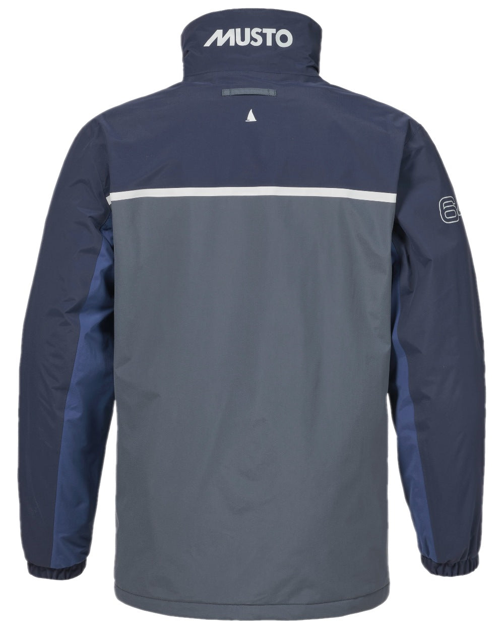 Ombre Blue Navy Coloured Musto Mens 64 Regatta Jacket on white background 