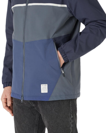 Ombre Blue Navy Coloured Musto Mens 64 Regatta Jacket on white background 