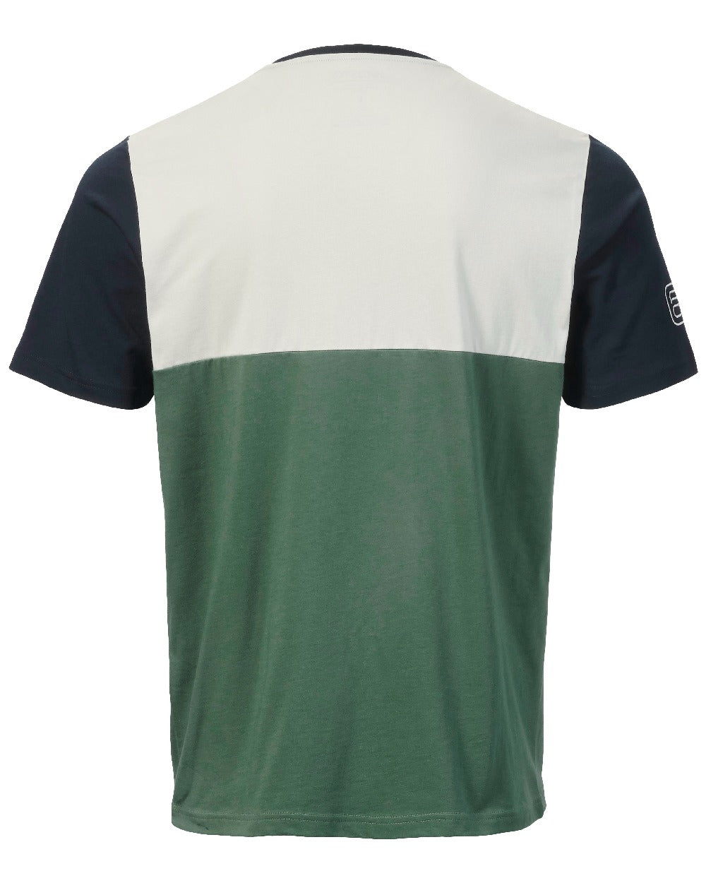 Duck Green Coloured Musto Mens 64 Short Sleeve T-Shirt On A White Background 