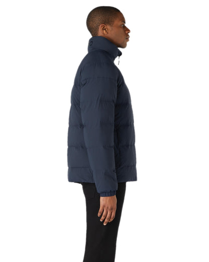 Navy Coloured Musto Mens Active Puffer Jacket on white background 