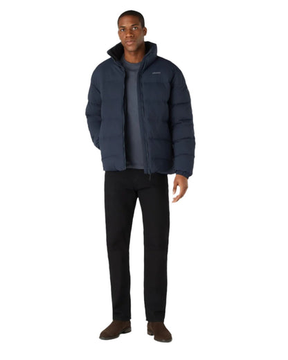 Navy Coloured Musto Mens Active Puffer Jacket on white background 