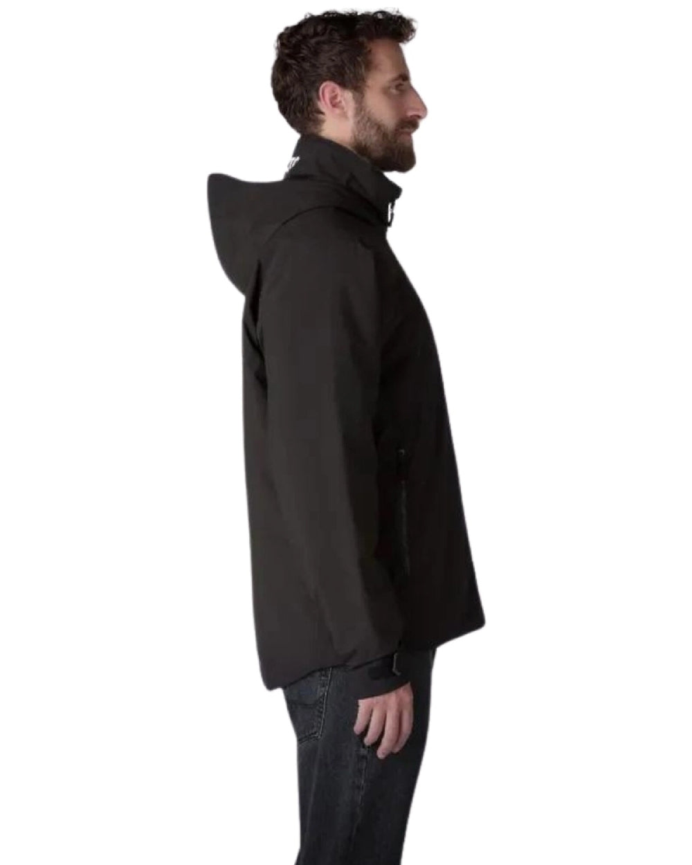 Black coloured Musto Mens BR1 Primaloft Midlayer Jacket on white background 