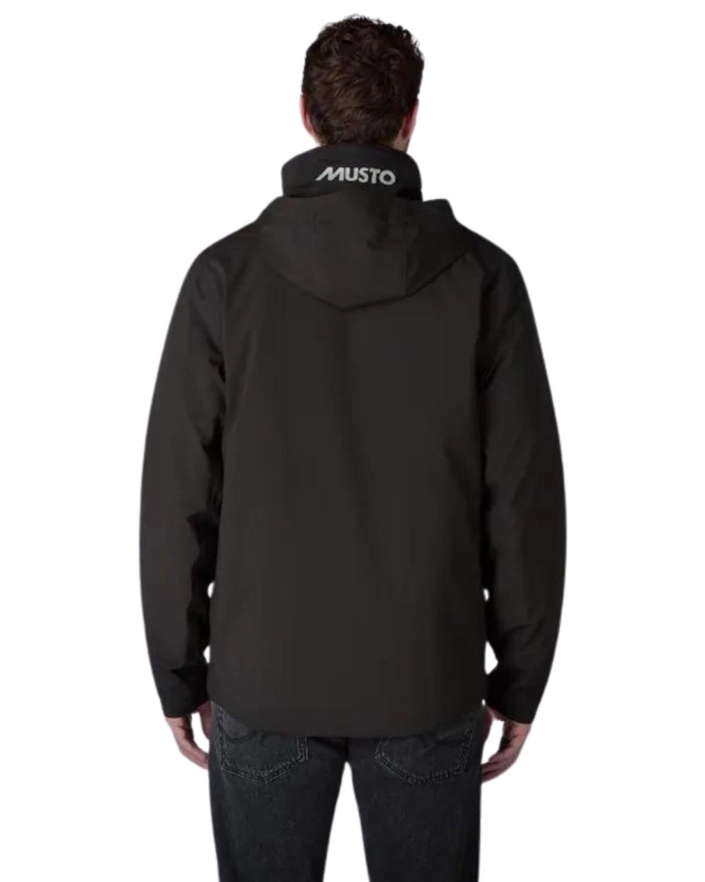 Black coloured Musto Mens BR1 Primaloft Midlayer Jacket on white background 