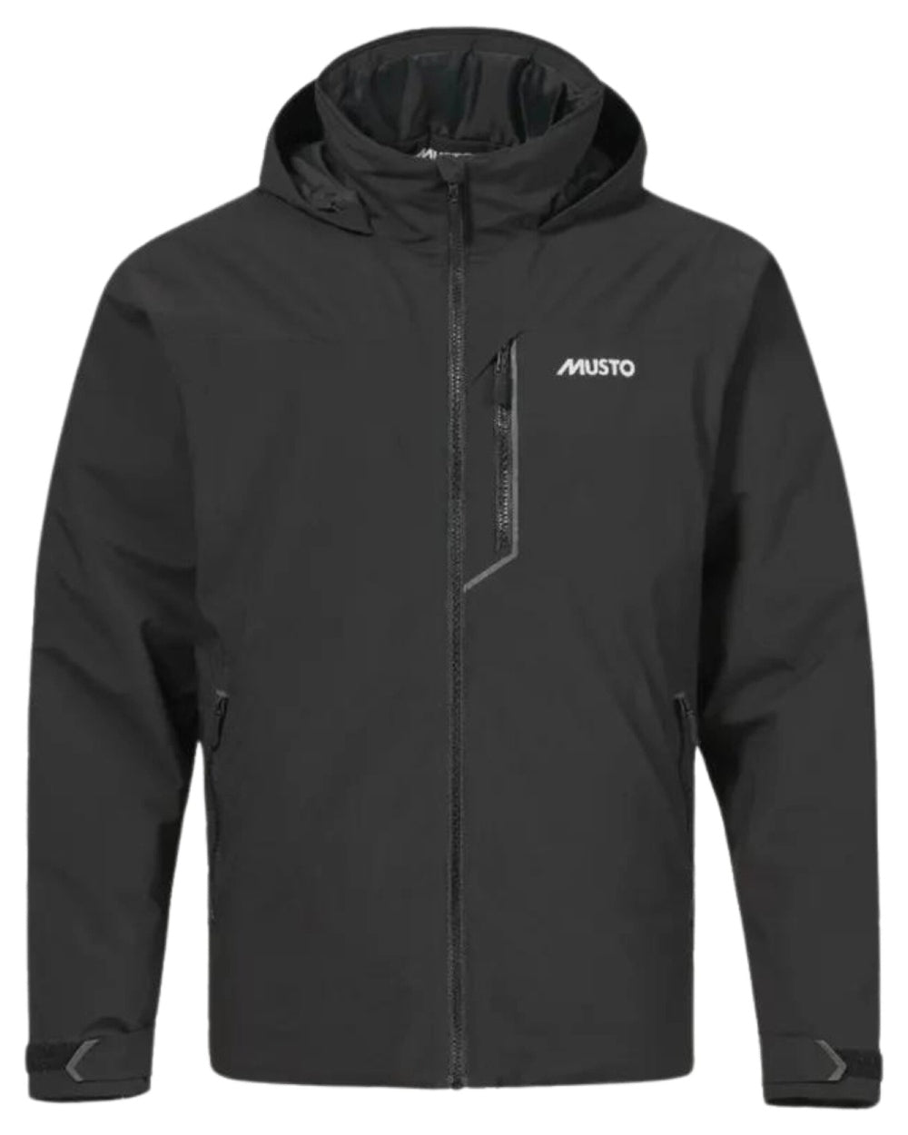 Black coloured Musto Mens BR1 Primaloft Midlayer Jacket on white background 