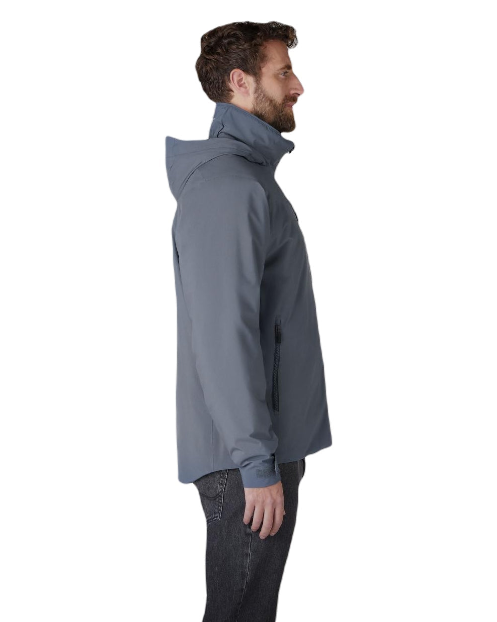 Ombre Blue coloured Musto Mens BR1 Primaloft Midlayer Jacket on white background 