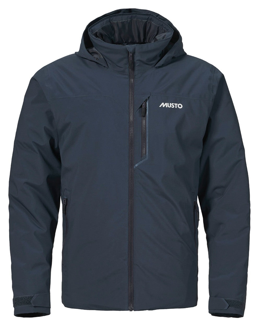 True Navy coloured Musto Mens BR1 Primaloft Midlayer Jacket on white background 