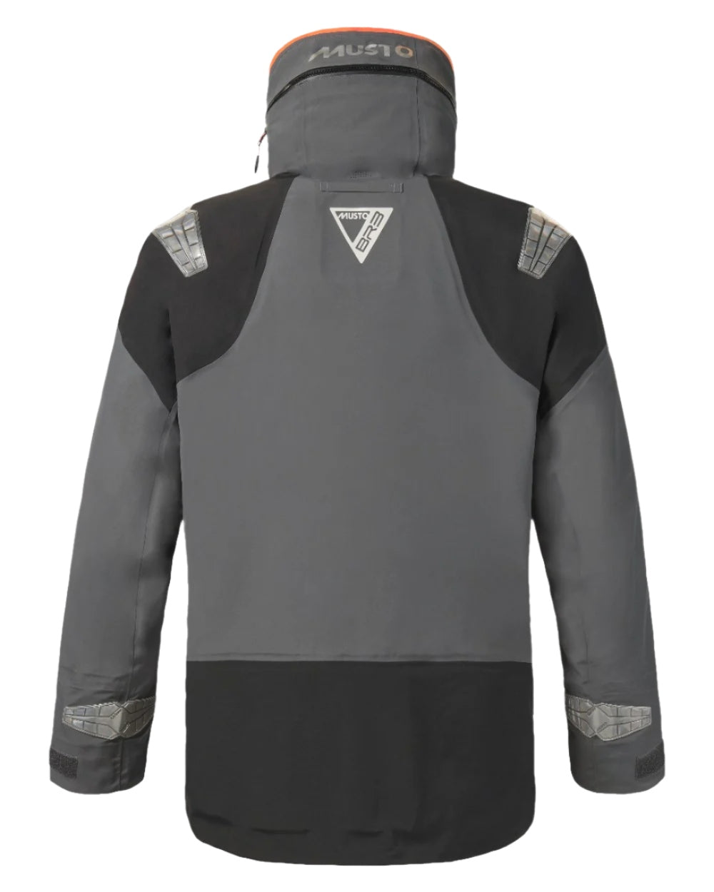 Charcoal coloured Musto Mens BR3 Pertex Offshore Jacket on white background 