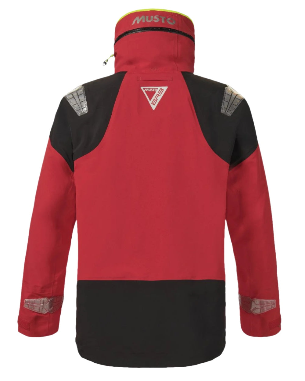 True Red coloured Musto Mens BR3 Pertex Offshore Jacket on white background 