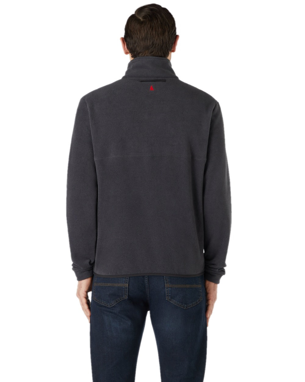 Carbon Coloured Musto Mens Classic Fleece Pullover On A White Background 