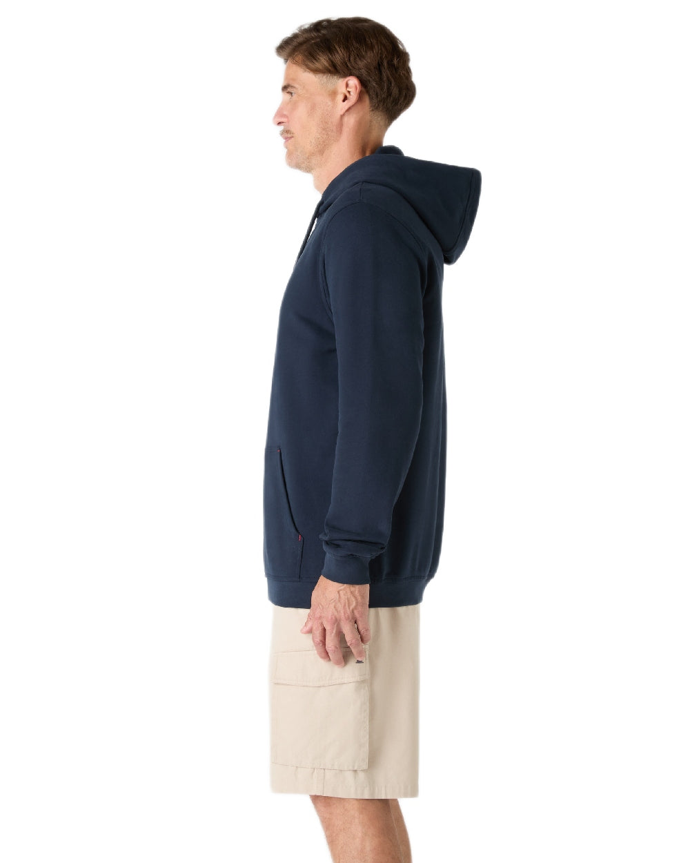 Navy Coloured Musto Mens Classic Hoodie on white background 