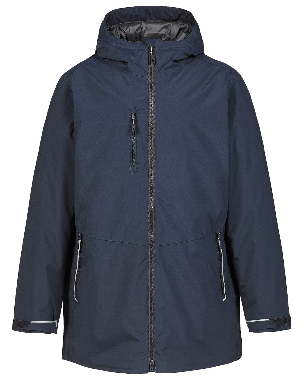 Navy coloured Musto Mens Corsica Primaloft Rain Jacket on white background 