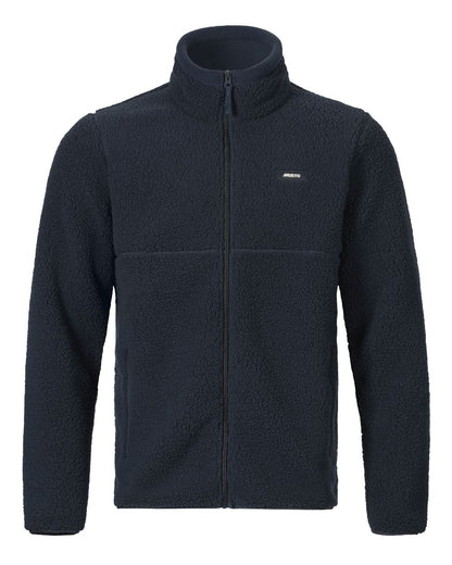 Navy Coloured Musto Mens Cover Deep Pile Fleece Jacket on white background 