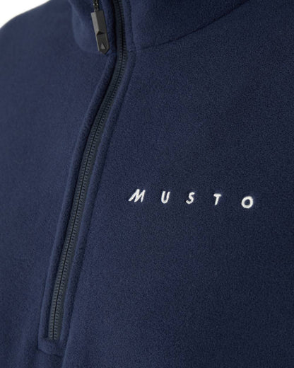 Navy Coloured Musto Mens Evo Polartec 200 Fleece Jacket on white background 