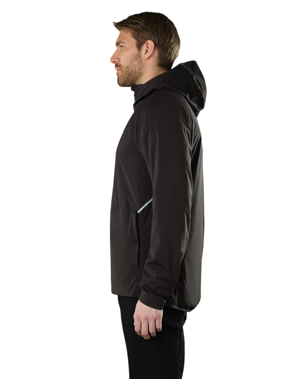 Black Coloured Musto Mens Evo Thermal Primaloft Waterproof Jacket on white background 