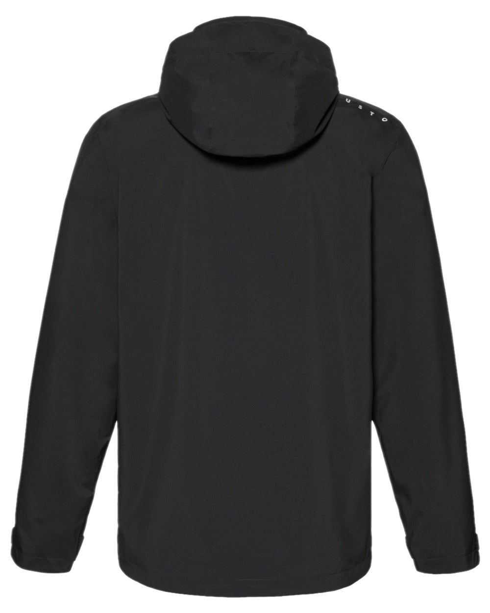 Black Coloured Musto Mens Evo Waterproof Crew Jacket on white background 