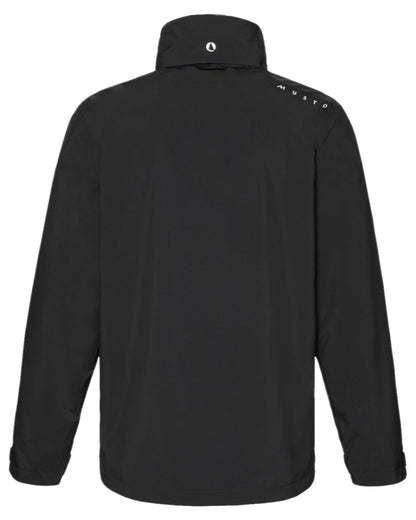 Black Coloured Musto Mens Evo Waterproof Crew Jacket on white background 