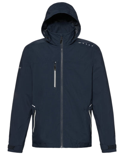 Navy Coloured Musto Mens Evo Waterproof Crew Jacket on white background 