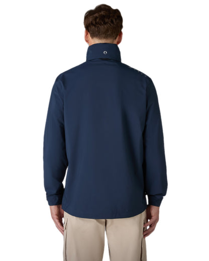 Navy Coloured Musto Mens Evo Waterproof Crew Jacket on white background 