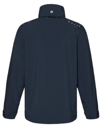 Navy Coloured Musto Mens Evo Waterproof Crew Jacket on white background 