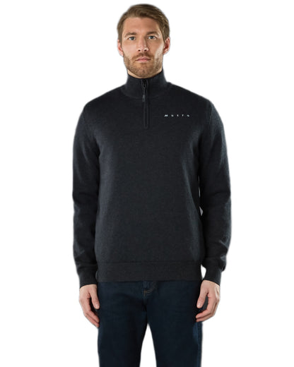 Carbon Coloured Musto Mens Evo Windproof Knit Jacket on white background 