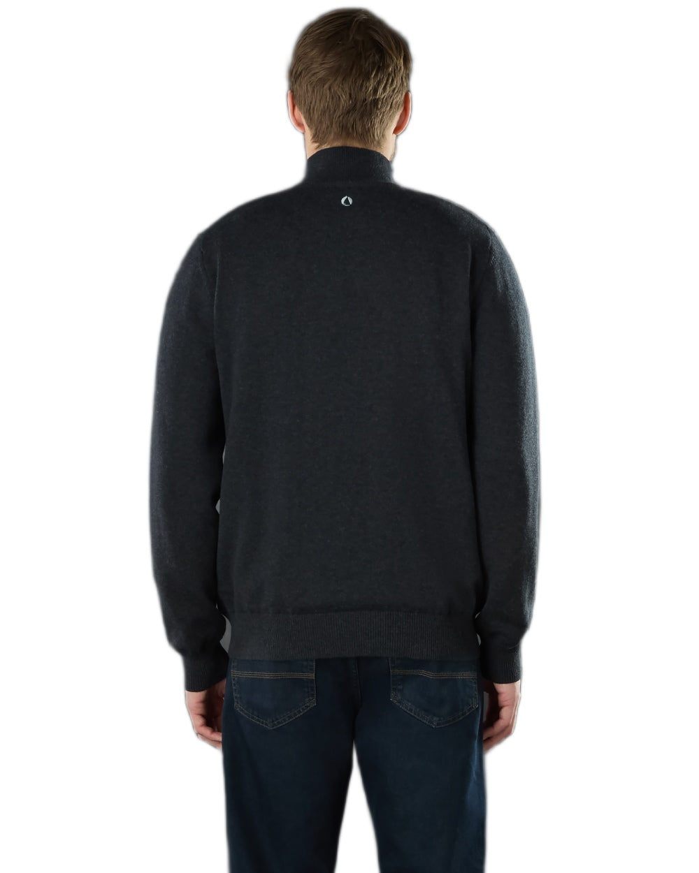Carbon Coloured Musto Mens Evo Windproof Knit Jacket on white background 