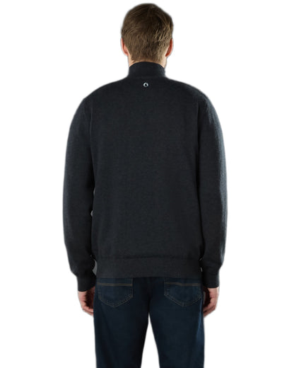 Carbon Coloured Musto Mens Evo Windproof Knit Jacket on white background 