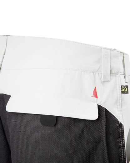 Platinum coloured Musto Mens Evolution Performance Trouser 2.0 on white background 