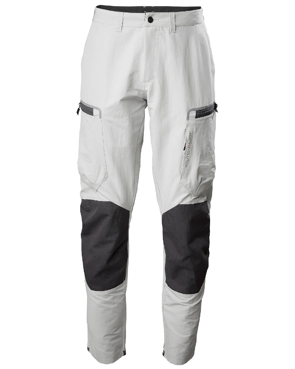 Platinum coloured Musto Mens Evolution Performance Trouser 2.0 on white background 