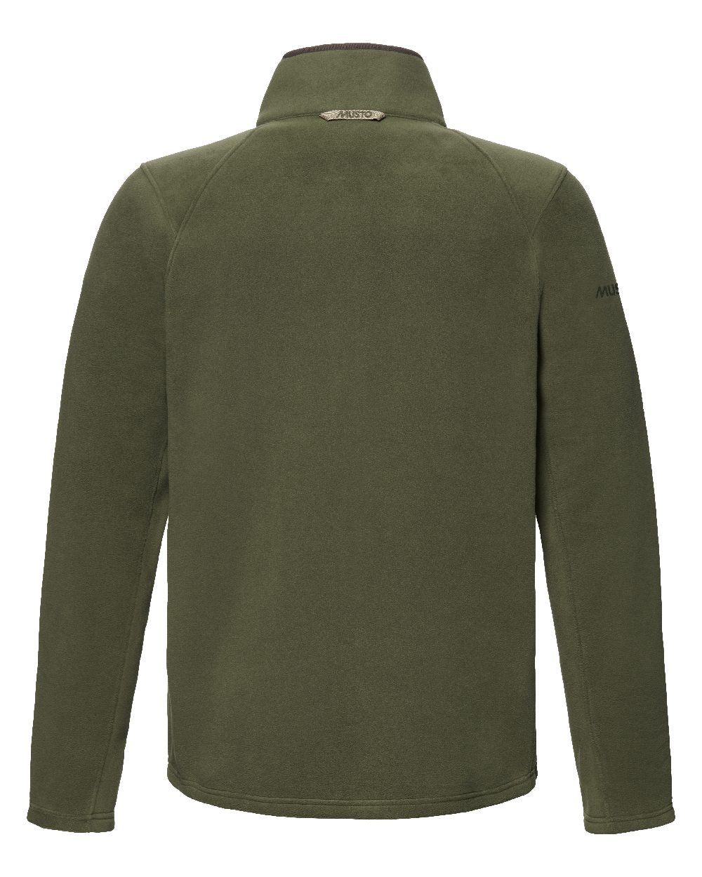 Deep Green Coloured Musto Mens Fenland 200 Polartec Fleece Jacket on White Background 