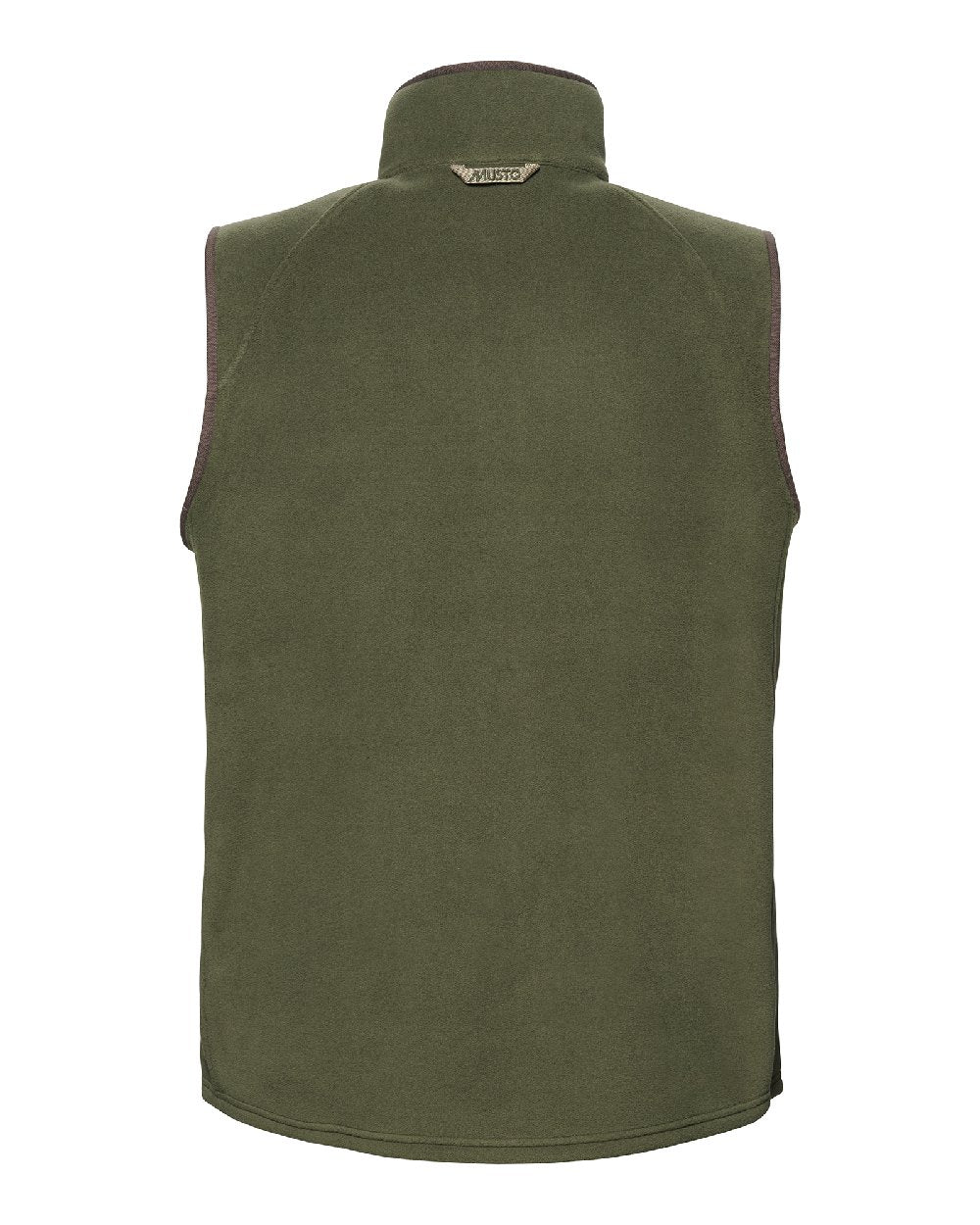Deep Green Coloured Musto Mens Fenland 200 Polartec Vest on White Background 