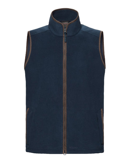 Navy Coloured Musto Mens Fenland 200 Polartec Vest on White Background 
