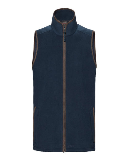 Navy Coloured Musto Mens Fenland 200 Polartec Vest on White Background 