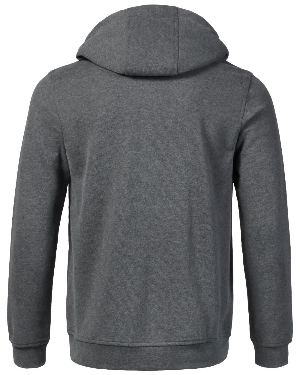 Dark Grey Marl coloured Musto Mens Logo Hoodie on white background 