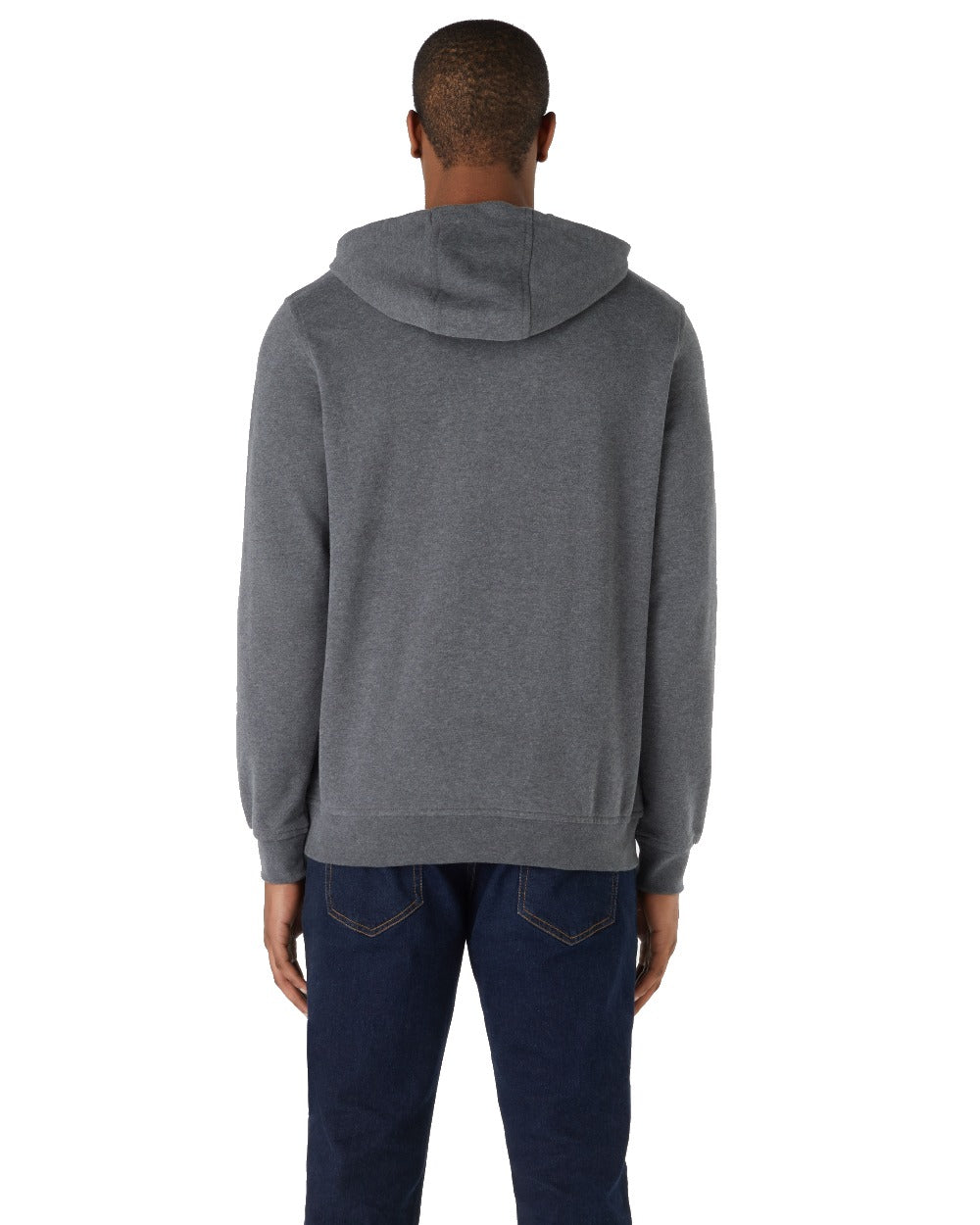 Dark Grey Marl coloured Musto Mens Logo Hoodie on white background 