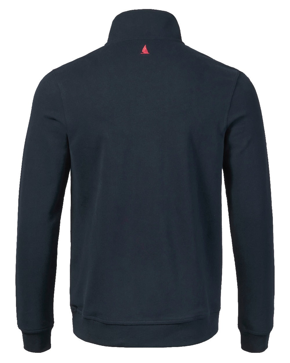 Navy Coloured Musto Mens Marina Half Snap Sweater 2.0 on white background 