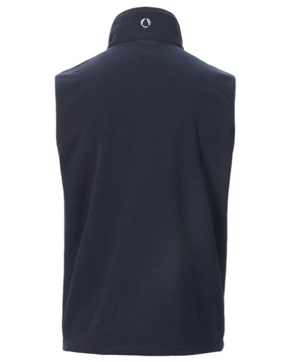 Navy Coloured Musto Mens Nautic Polartec Fleece Vest on white background 