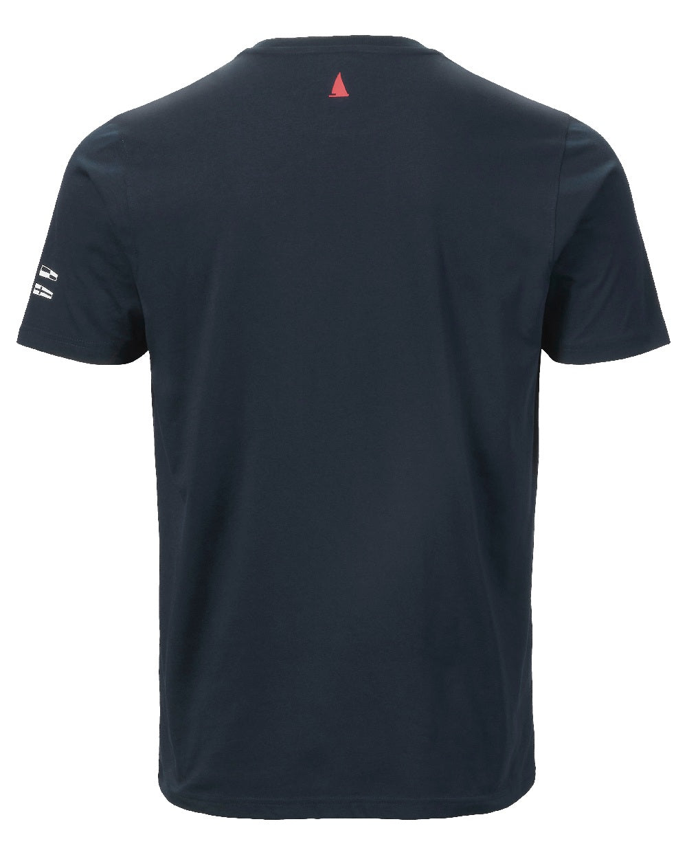 Navy Coloured Musto Mens Nautic Short Sleeve T-shirt 2.0 on white background 