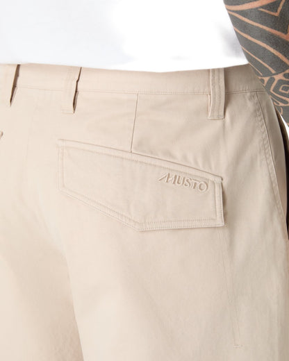 Pure Cashmere Coloured Musto Mens Original Bermuda Shorts on white background 