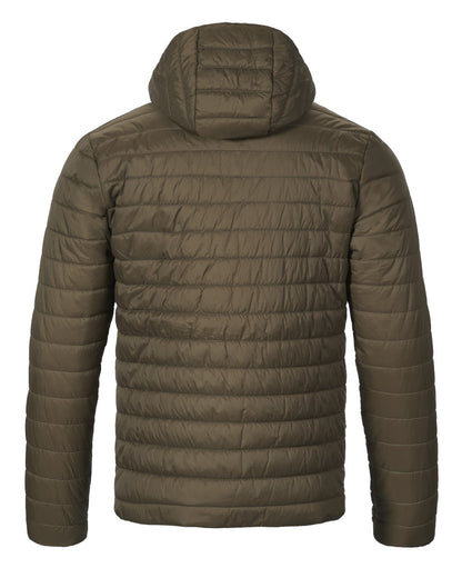 Crocodile Coloured Musto Mens Original Lite Hooded Puffer Jacket on white background 