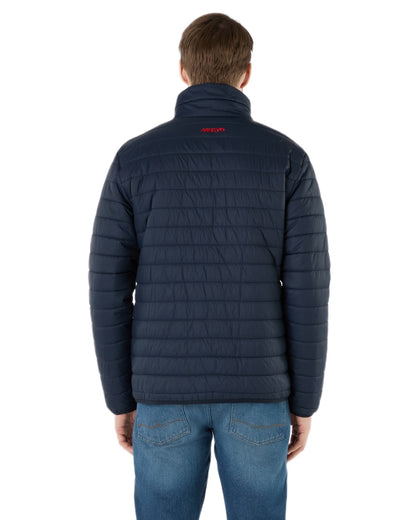 Navy Coloured Musto Mens Original Lite Puffer Jacket on white background 