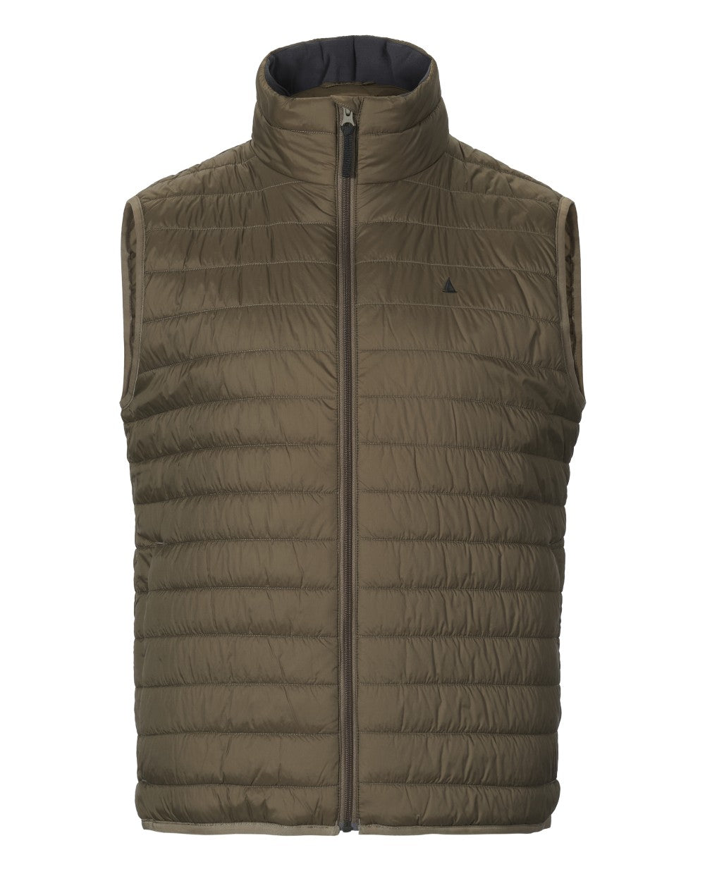 Crocodile Coloured Musto Mens Original Lite Puffer Vest on white background 