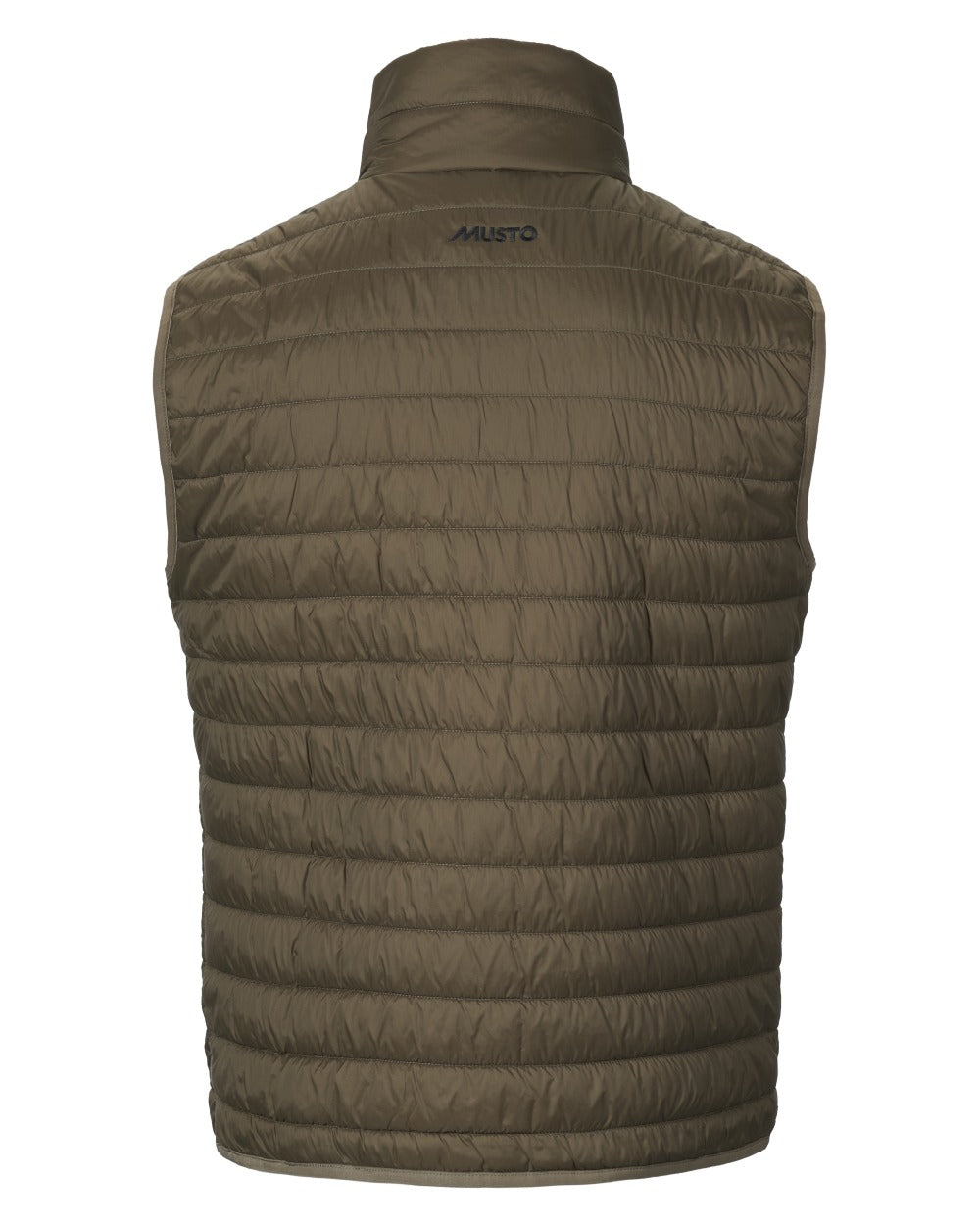Crocodile Coloured Musto Mens Original Lite Puffer Vest on white background 
